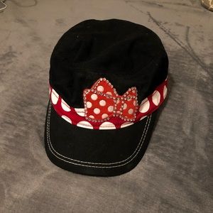 Disney hat with Minnie bow.